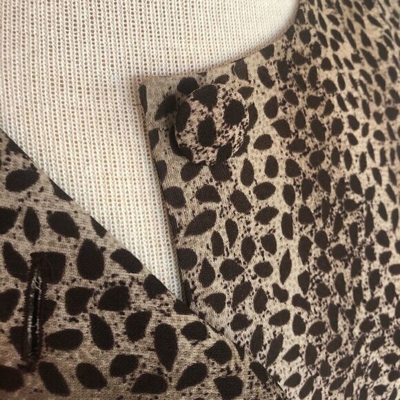 Leslie Fay Button Up Tunic Blouse Size 14 Petite - Picture 3 of 7